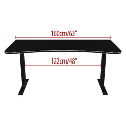 Геймерский стол Arena Gaming Desk Pure Black Геймерский стол Arena Gaming Desk Pure Black