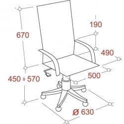Кресло EChair-624 TTW 334348 Черное