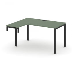 Стол-надставка на опорную тумбу (левый) CОНCЕПТ CН.ОСАН-002(Л) Кобо Черный / CONCEPT CN.OSAN-002(L)