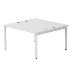 Бенч-система на 2 места на металлокаркасе, опоры 90 гр Everprof EVO 254S018 Белый (1380)