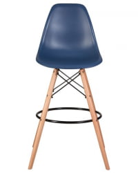 Стул барный ДОБРИН ДСВ БАР (ножки светлый бук, цвет темно-синий (БЕ-12)) 2 шт / DOBRIN DSW BAR (BE-12))