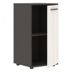 Шкаф колонка с глухой малой дверью ЕДИС ЕЛCС 42.1 Ясень Траун Мокко Мокко / EDIS ELCS