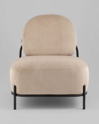 Кресло Стоун К велюр рельефный бежевый