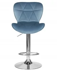 Стул барный ДОБРИН БАРНЙ Пудрово-голубой велюр МДЖ9-74 / DOBRIN BARNY MJ9-74