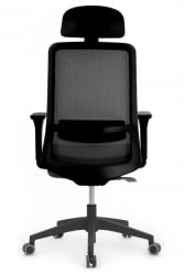 Кресло Ворк W-218C БЛАCК Черный / Work BLACK