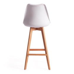 Стул барный TULIP BAR (mod. C1014H) / 1 шт. в упаковке пластик/дерево, 57 х 48 х 104 см, белый 018 /натуральный Стул барный TULIP BAR (mod. C1014H) / 1 шт. в упаковке пластик/дерево, 57 х 48 х 104 см, белый 018 /натуральный