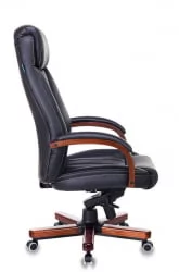 Кресло руководителя Бюрократ T-9922WALNUT/BLACK