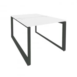 Рабочая станция на О-образном м/к ОНИКС О.МО-Д.РС-2.1.7 Белый Бриллиант/Антрацит / ONIX O.MO-D.RS-2.1.7