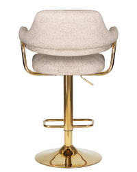 Стул барный DOBRIN CHARLY GOLD (бежевый твид (LEO26))