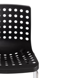 Стул СКАЛБЕРГ (мод. C-084-А) металл/пластик, 46 х 56 х 79 см, Блаcк (черный) / Хроме (хром) / SKALBERG (mod. C-084-A) Black Chrome