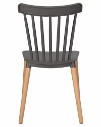 Стул обеденный ДОБРИН ТХЕО ножки светлый бук темно-серый ГР-04 / DOBRIN THEO GR-04