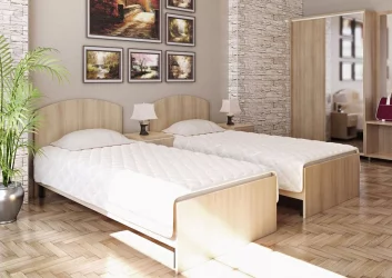 Стол (узкий) с тумбой и бортиком (правый) LIGHT С-СТУ-120 Пр Акация Лорка