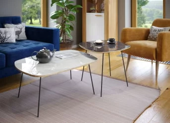 Стол журнальный Тип 2 низкий Статуарио Белый