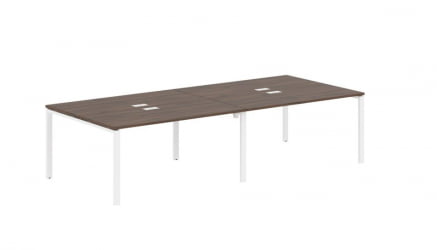 Бенч-система 4-местная EDIS EUWST 3113 Дуб Денвер темный Блый