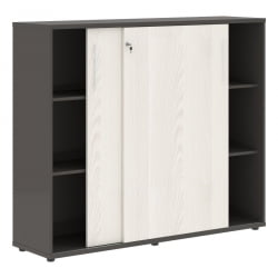 Шкаф с дверьми-купе ЕДИС ЕМC 1643 Ясень Траун Белый Мокко / EDIS EMC