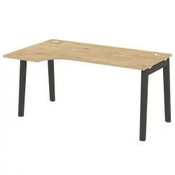 Стол эргономичный левый ОНИКС ВООД ОВ.СА-1(Л) Тиквуд Светлый/Темный / ONIX WOOD OW.SA-1(L)