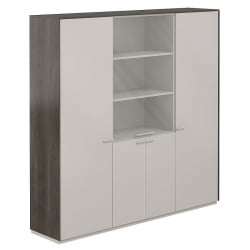 Шкаф высокий тройной с отделением для одежды Atlas NZ-0313+NZ-0331+NZ-0313.BT.GS Бренсон Трюфель Серый камень Шкаф высокий тройной с отделением для одежды Atlas NZ-0313+NZ-0331+NZ-0313.BT.GS Бренсон Трюфель Серый камень