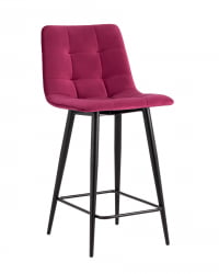 Стул полубарный Джанго 60 см велюр Винный