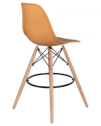 Стул барный ДОБРИН ДСВ БАР (ножки светлый бук, цвет персиковый (НКС-Й-06)) 2 шт / DOBRIN DSW BAR (NX-Y-06))