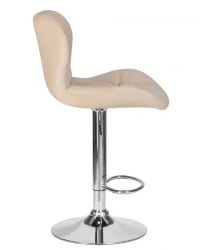 Стул барный ДОБРИН БАРНЙ (бежевый велюр (МДЖ9-10)) 2 шт / DOBRIN BARNY (MJ9-10))