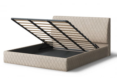 Кровать Хилтон, 2000 кс 1200 мм, бежевый / x