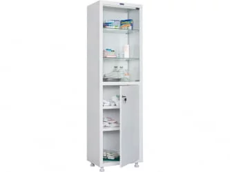 Медицинский шкаф металлический HILFE MD 1 1650/SG Медицинский шкаф металлический HILFE MD 1 1650/SG