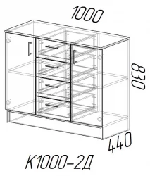Детский комод Венге/Сосна Лоредо