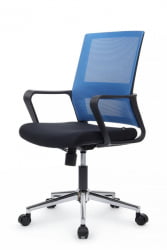 Кресло Минт РCХ М1029МБЕ Синий/Черный / Mint RCH M1029MBE