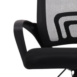 Кресло CROMEX (КРОМЕКС) Top CH-695 ХРОМ сетка/ткань TW черное