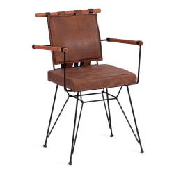 Стул PRIX (mod. 291) металл/экокожа, 53 x 57 x 80.5 см, brown (коричневый) PY-291