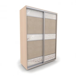 Шкаф-купе 2-х дверный Акцент-Лайн КС 1000х600 Дуб молочный