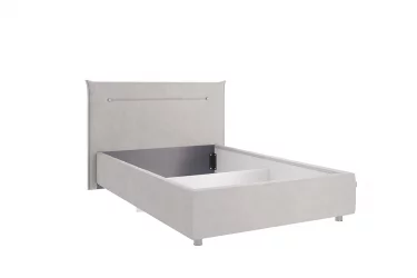 Полутороспальная кровать Альба КМ1.2-16 галька (велюр)