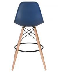 Стул барный ДОБРИН ДСВ БАР (ножки светлый бук, цвет темно-синий (БЕ-12)) 2 шт / DOBRIN DSW BAR (BE-12))