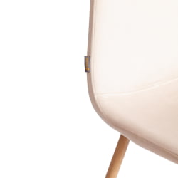 Стул для кухни BREEZE (mod. JSC-58) Велюр/металл , 44 х 53 х 86 см, Creamy (кремовый) HLR 5 / натуральный
