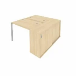 Рабочая станция с опорным шкафом-купе Метал СйстемБ.Б.РС-СШК-1.1 Акация/Серый / Metal SystemБ.Б.РС-СШК-1.1