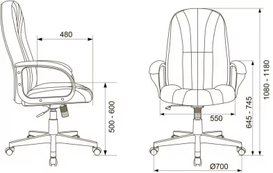 Кресло руководителя Бюрократ T-898/402-BEIGE Бежевый 38-402