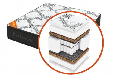 Матрас MEGA MULT кокос ППУ 20 MultiPocket Gray Night (Berhouse) Размер: 2000х1900 мм 