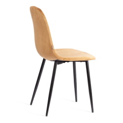 Стул для кухни BREEZE (mod. JSC-58) Велюр/металл , 44 х 53 х 86 см, brown (коричневый) HLR12 / черный