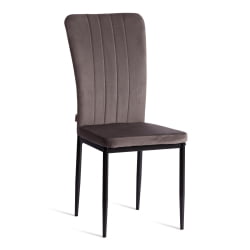 Металлический стул VERTER (mod. BC577-DC) металл, флок, 41 х 52 х 95 см, Dark grey (темно-серый) HLR24 / черный