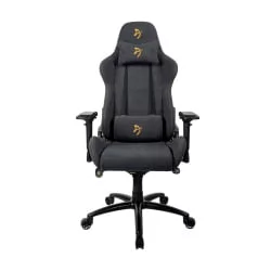 Геймерское кресло Arozzi Verona Signature Soft Fabric Черный-золотой