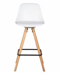 Стул полубарный ДОБРИН РОННИ Белый ЗЛ-В-02 / DOBRIN RONNI ZL-W-02