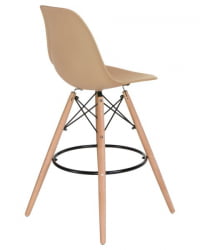 Стул барный ДОБРИН ДСВ БАР (ножки светлый бук, цвет сиденья бежевый (ГР-03)) 2 шт / DOBRIN DSW BAR (GR-03))