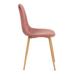 Стул BREEZE (mod. 4724) вельвет/металл, 44 х 53 х 87 см, Coral (коралловый) HLR44 / натуральный Стул BREEZE (mod. 4724) вельвет/металл, 44 х 53 х 87 см, Coral (коралловый) HLR44 / натуральный