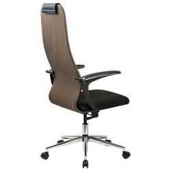 Кресло руководителя BRABIX PREMIUM Ultimate EX-801 хром Черное/коричневое
