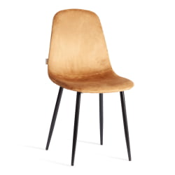 Стул для кухни BREEZE (mod. JSC-58) Велюр/металл , 44 х 53 х 86 см, brown (коричневый) HLR12 / черный