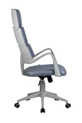 Кресло оператора Riva Chair SAKURA (серый пластик) Альпийское озеро