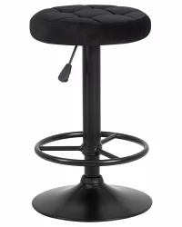 Табурет барный DOBRIN BRUNO BLACK велюр Черный MJ9-101 Табурет барный DOBRIN BRUNO BLACK велюр Черный MJ9-101