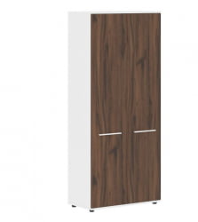 Шкаф с глухими дверьми ЕДИС ЕХCС 85.1 Дуб Денвер темный Белый Белый / EDIS EHCS