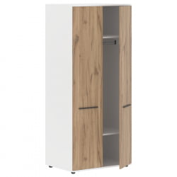 Гардероб ЕДИС ЕCВС 85 Дуб Денвер светлый Мокко Белый / EDIS ECWS