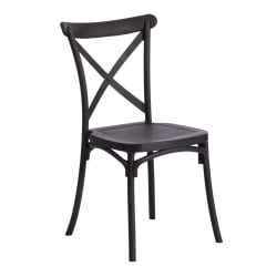 Стул для кухни CROSS (mod. PL24) пластик, 48 х 58 х 89 см, Black (черный) 05